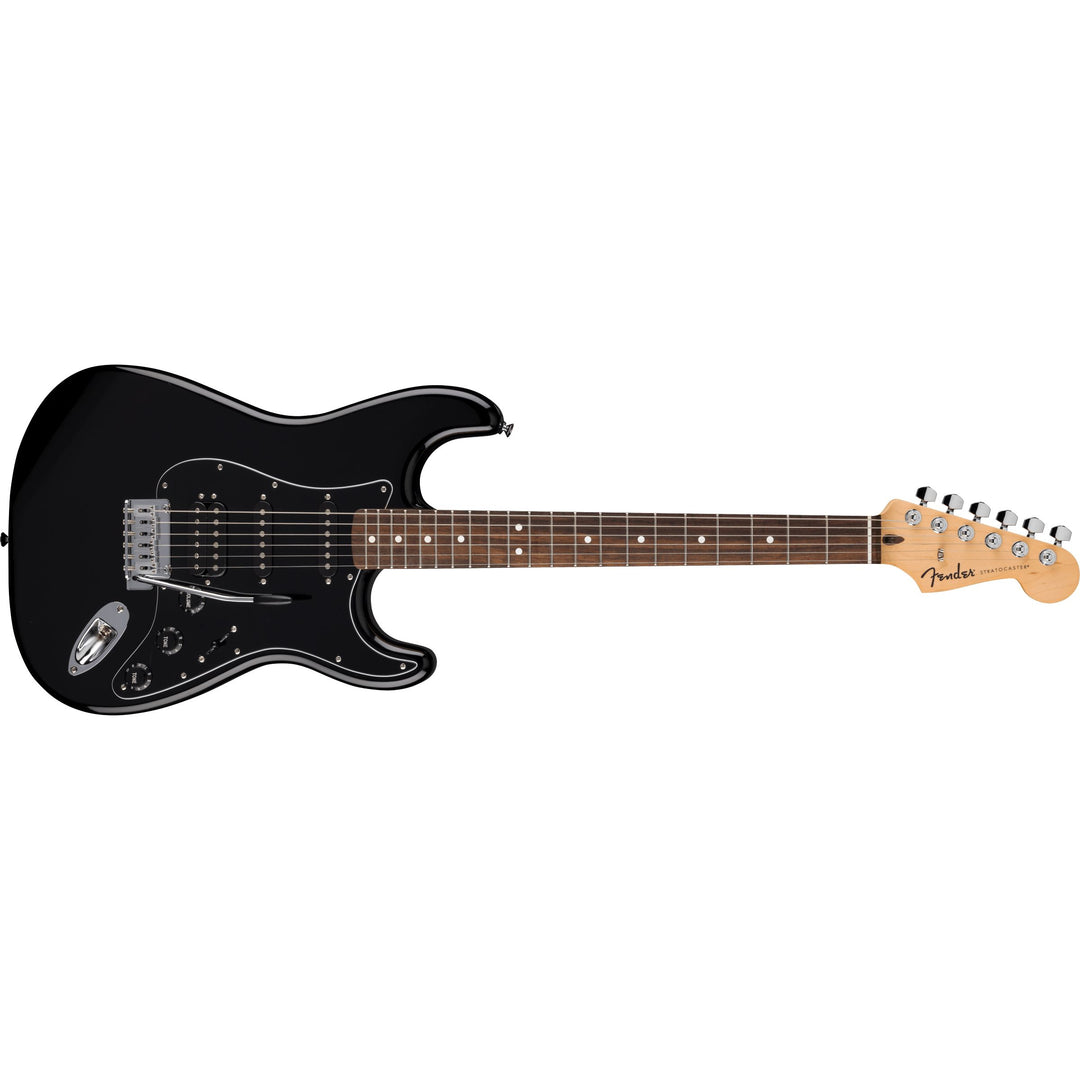 Fender Standard Stratocaster HSS Laurel Fingerboard, Black Pickguard (Black)