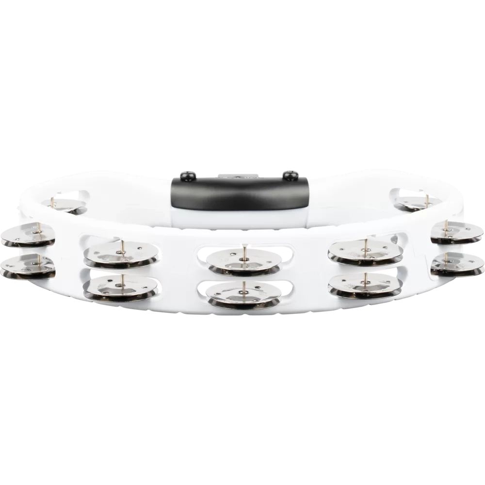 Meinl Headliner Series Mountable Tambourine with Stainless Steel Jingles - White