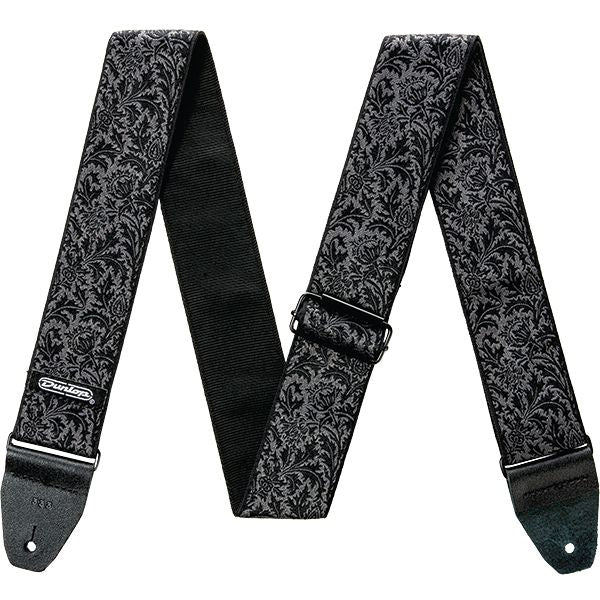 Dunlop D6714 Jacquard Black Thistle Strap