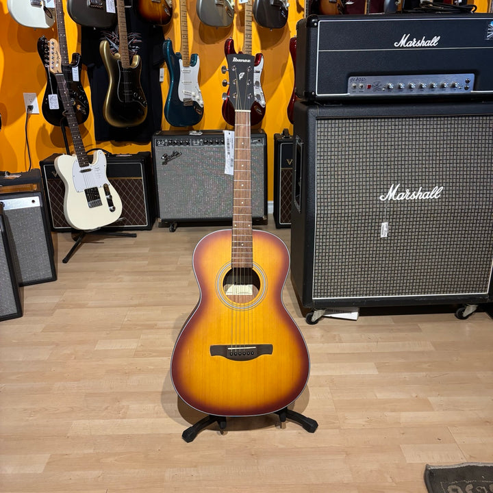 Ibanez PN50-ORH Acoustic Guitar - Open Pore Brown Sunburst Top, Natural Mahogany Back and Sides (Demo)
