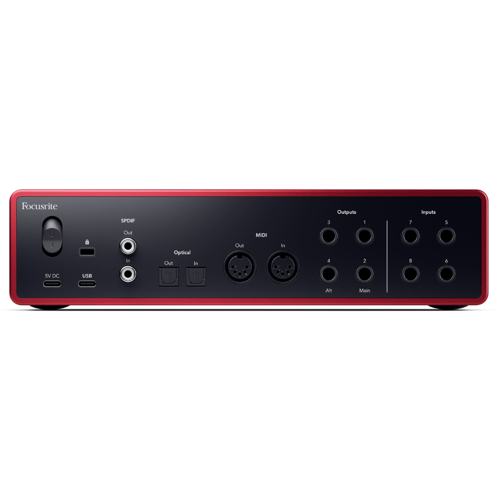 Focusrite SCARLETT-18i16-4TH-GEN 18-In, 16-Out USB Audio Interface w/ Four 4th Gen Scarlett Mic Preamps
