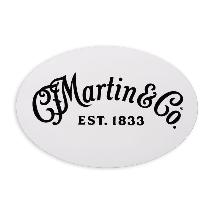 Martin 18N0353 White with Black Script Logo – Martin Gear Sticker