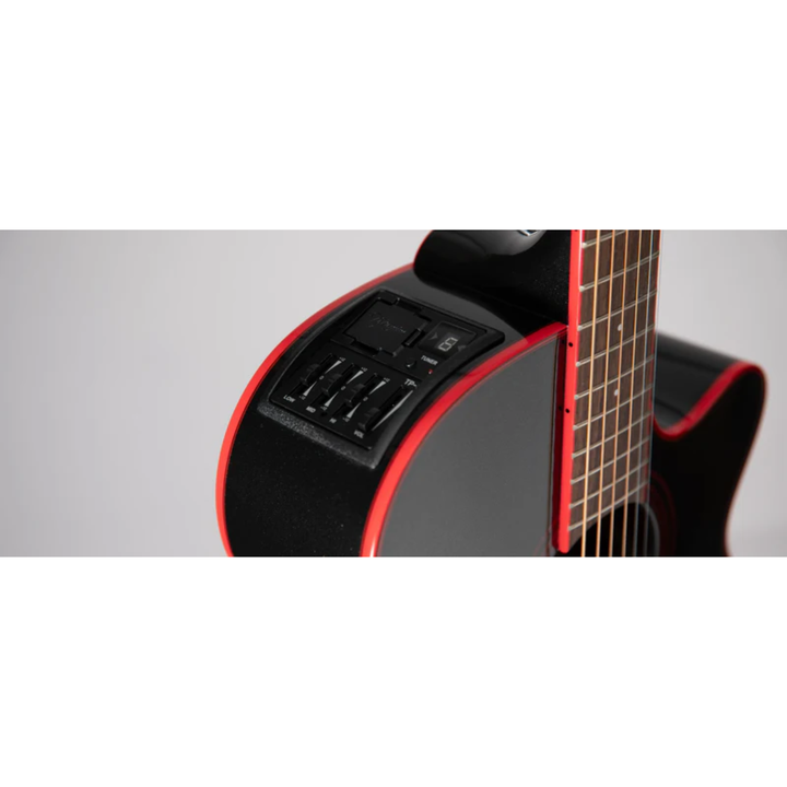 Takamine GF49CE-CB Acoustic-Electric Guitar (Cosmic Black)
