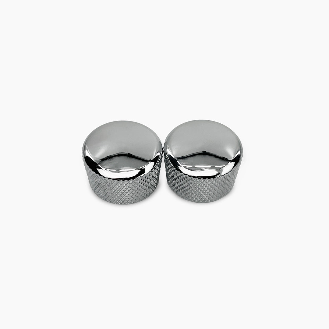 Allparts MK-0120 Metal Cupcake Knob Set Chrome