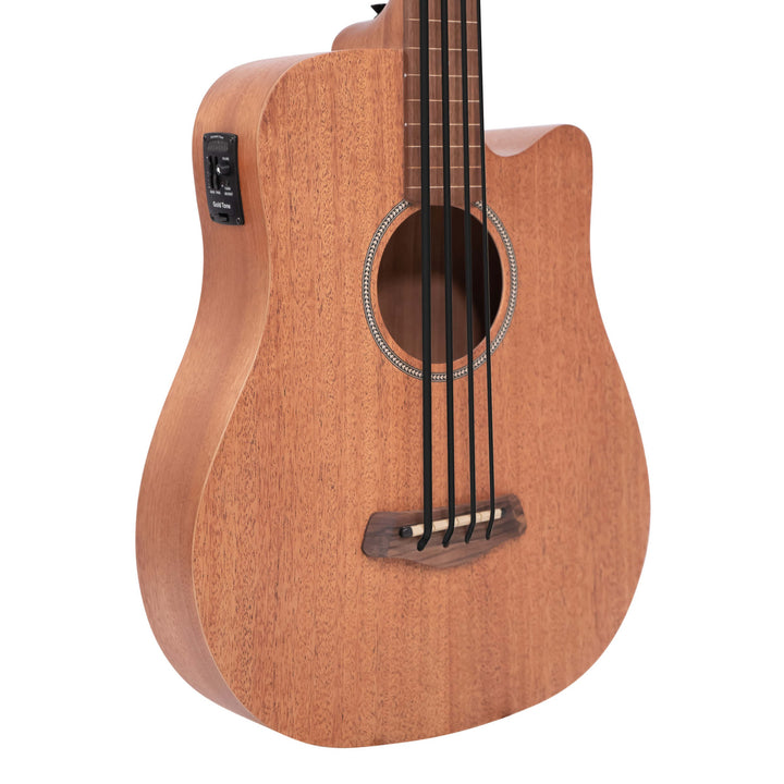 Gold Tone 25-Inch Scale Fretless Acoustic-Electric MicroBass with Gig Bag