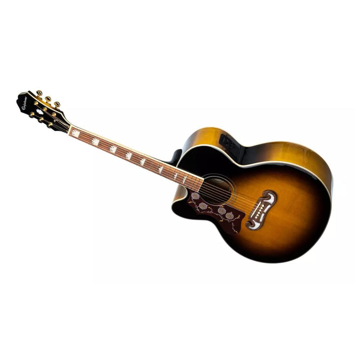 Epiphone J-200 EC Studio Acoustic/Electric, Left Handed - Vintage Sunburst