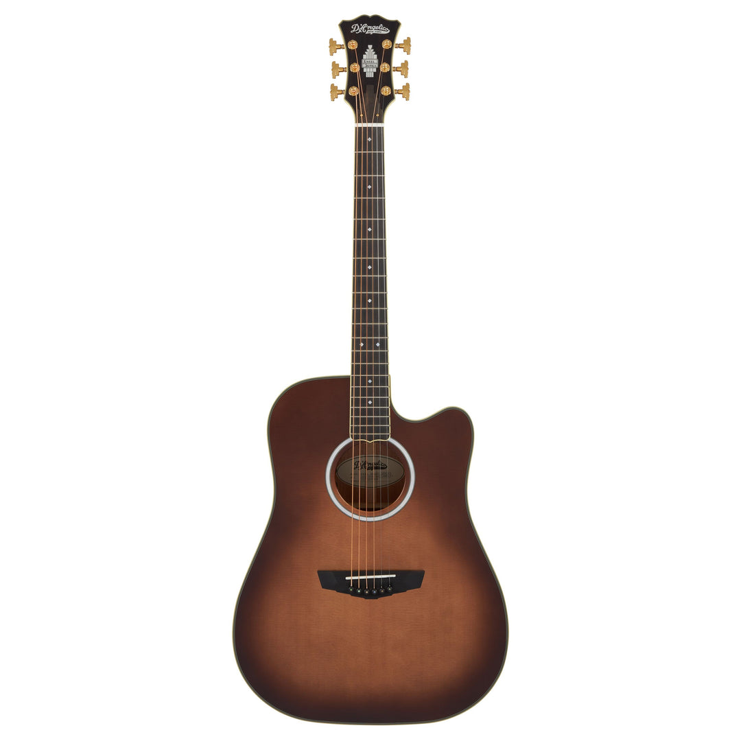 D'Angelico DAED500ATBGP2 Bowery Dreadnought CE Includes Hard Case - Autumn Burst