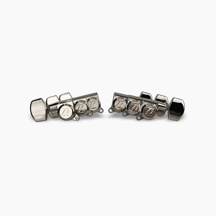 Allparts TK-7117-001 True Lok Mid Size Locking Tuners, 3x3, Nickel
