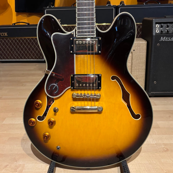 Epiphone - Sheraton II VS Left Handed - Vintage Sunburst  (No Case Or Bag - 2008)  - USED