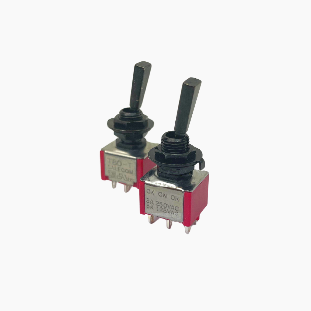 Allparts EP-0080-B03 Black On On On Mini Switch - 15 Piece Bulk Pack