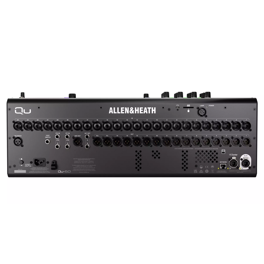 Allen & Heath Qu-6D 36-Channel / 12-Bus Digital Mixer with 24+1 Motorized Faders