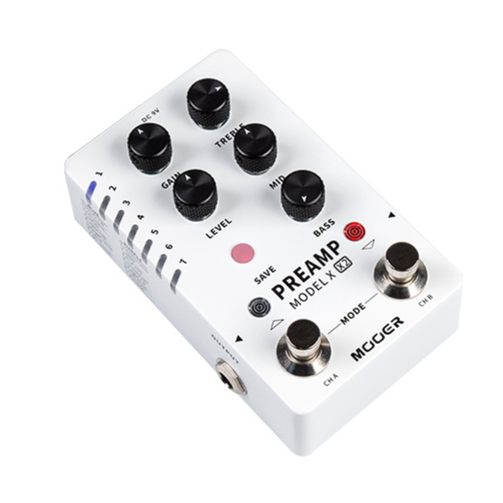 Mooer M725 Preamp Model X2 Digital Effects Pedal