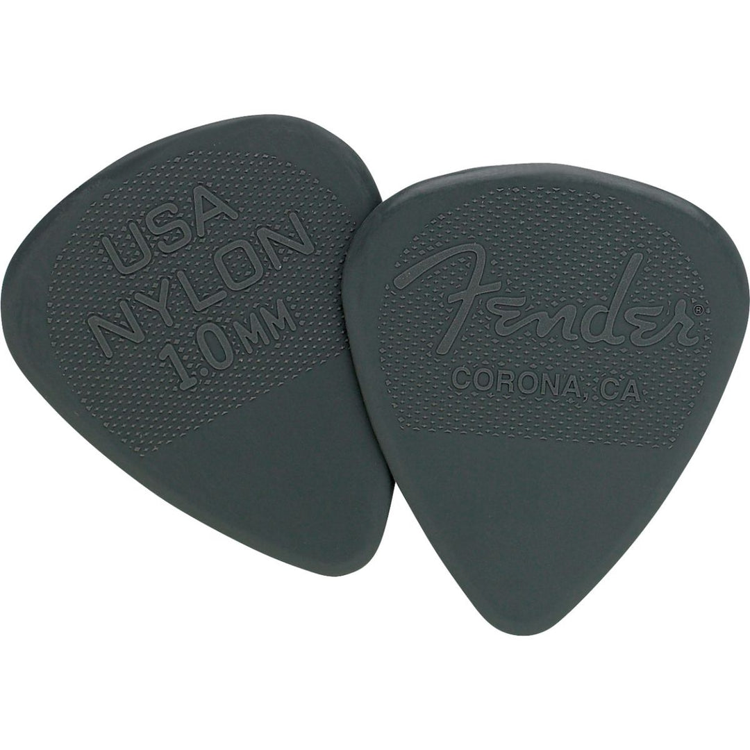 Fender Nylon Picks - 12 Pack - Charcoal