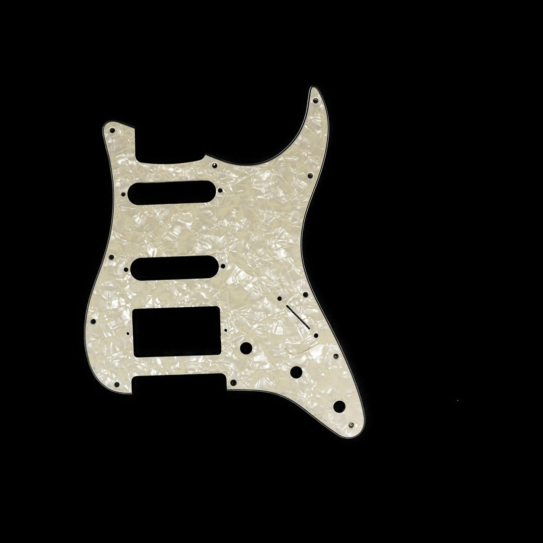 Allparts PG-0995 1HB 2SC 11-hole Pickguard for Stratocaster® Parchment Pearloid .100