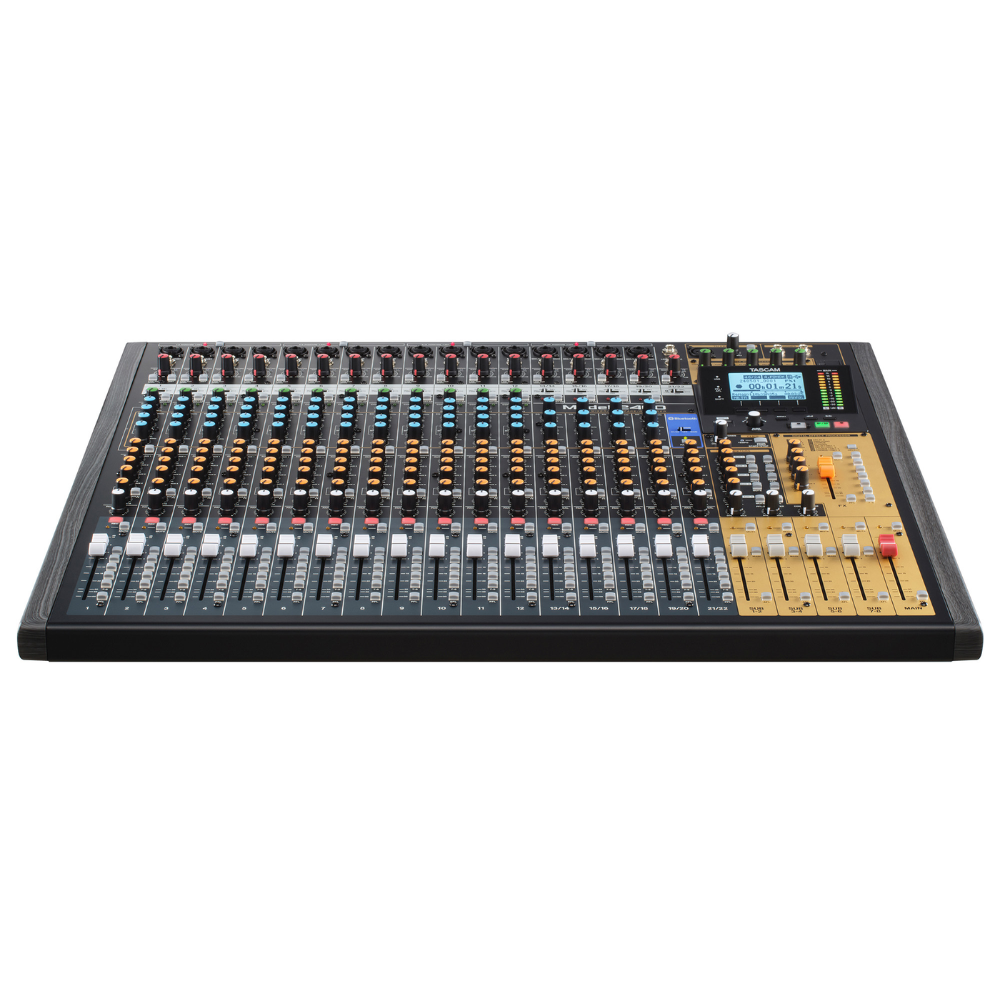 Tascam Model 2400 24-Track Flagship Analog Recording Console & Live Mixer w/ Audio Interface