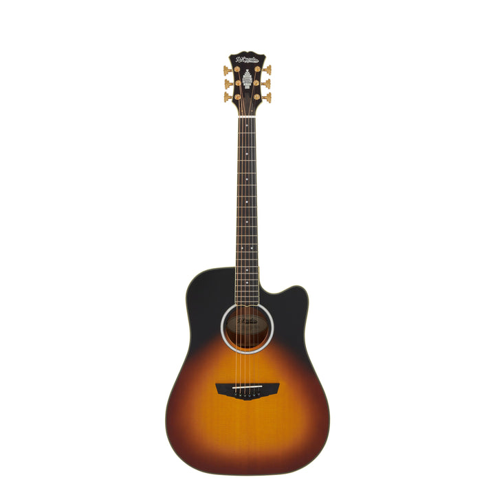 D'Angelico DAED500VSNGP2 Bowery Dreadnought CE Includes Hard Case - Vintage Sunset