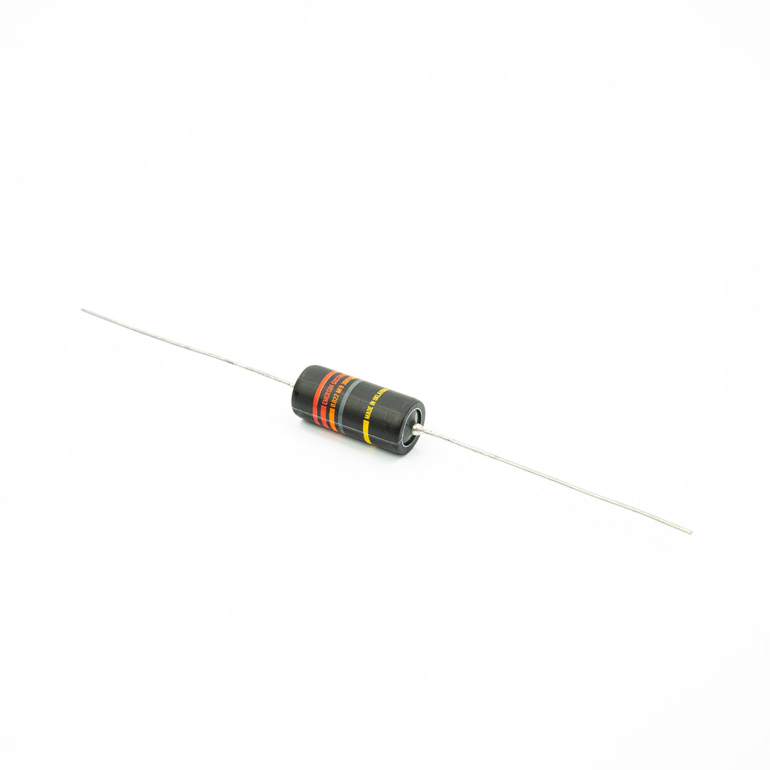 Allparts EP-4405-000  Emerson Custom Bumblebee Paper-in-Oil Capacitors - 0.22uf - 5 pack