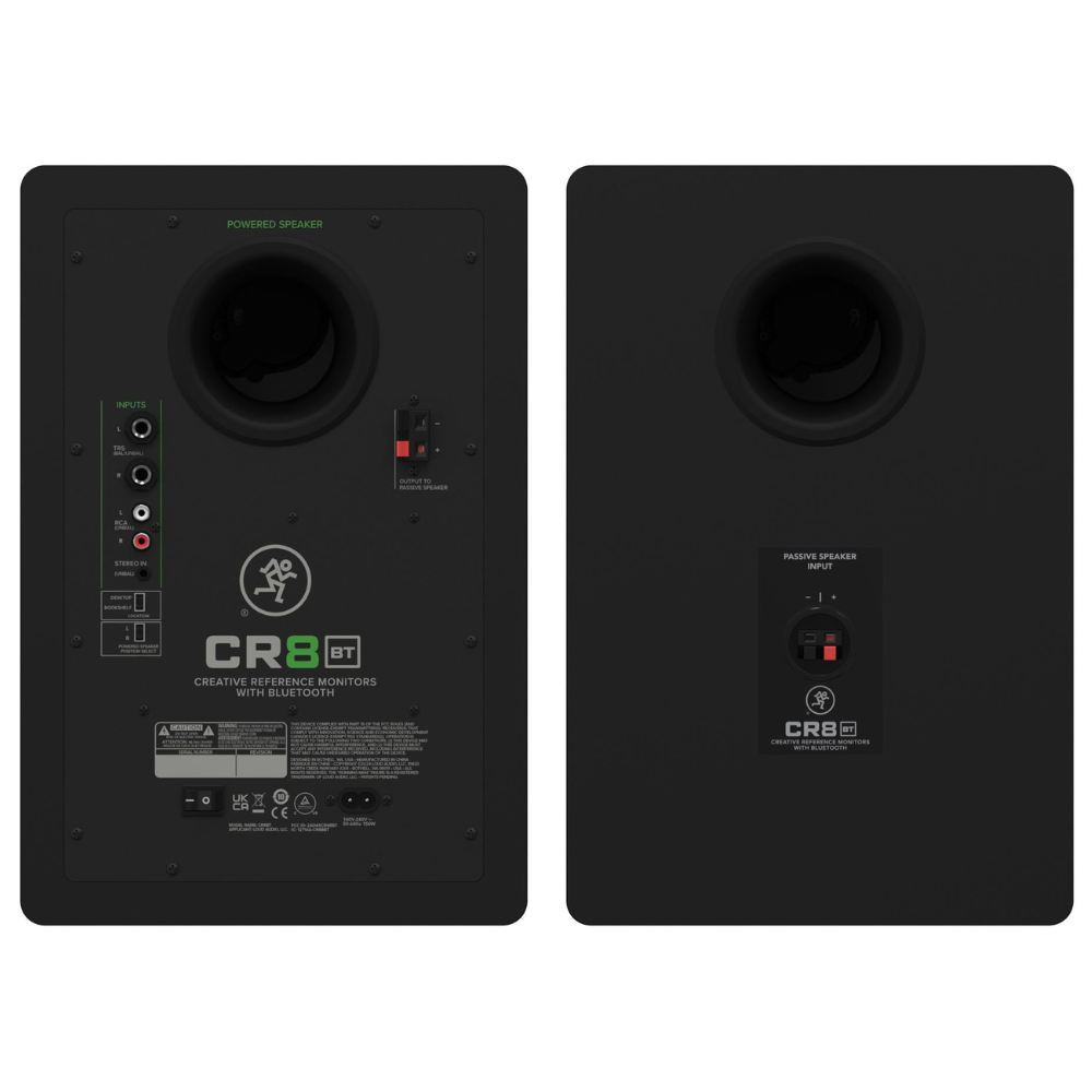 Mackie CR8BT 8" Powered Studio Monitors With Tone Control and Bluetooth®