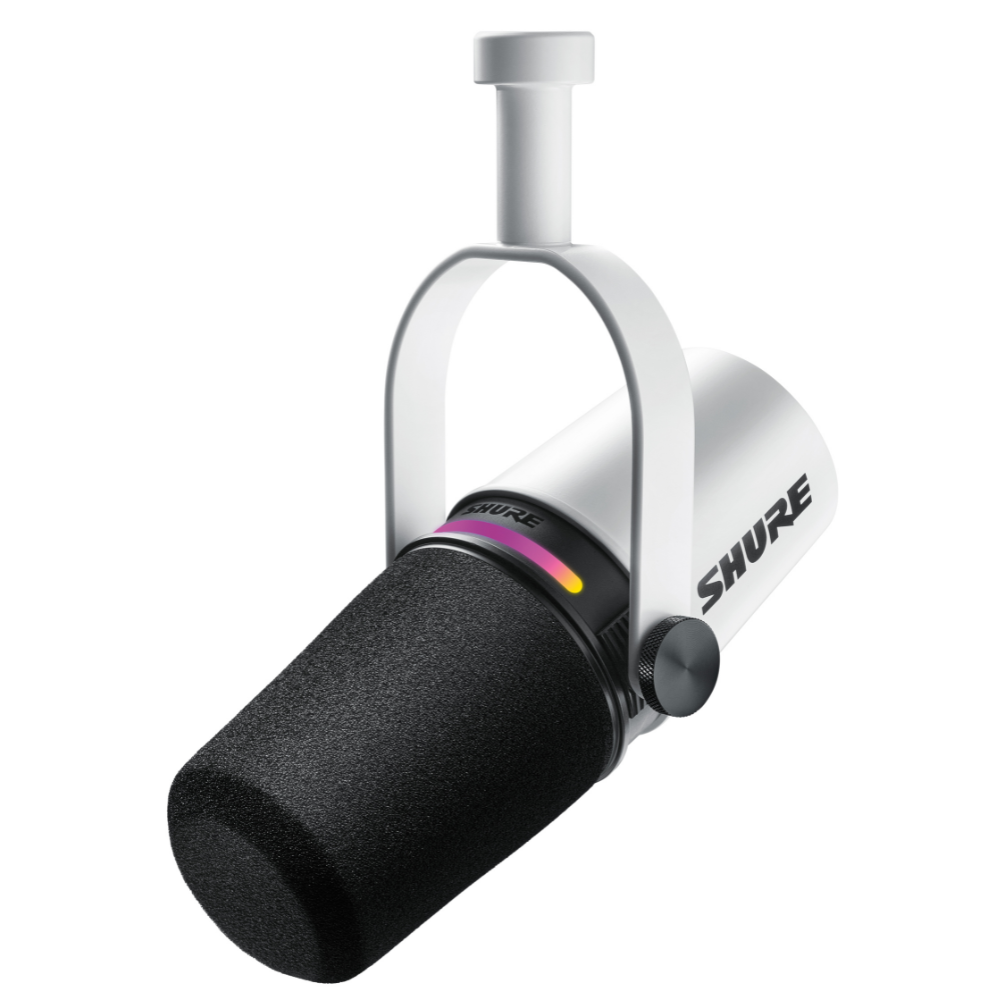Shure MV7+ USB Microphone - White