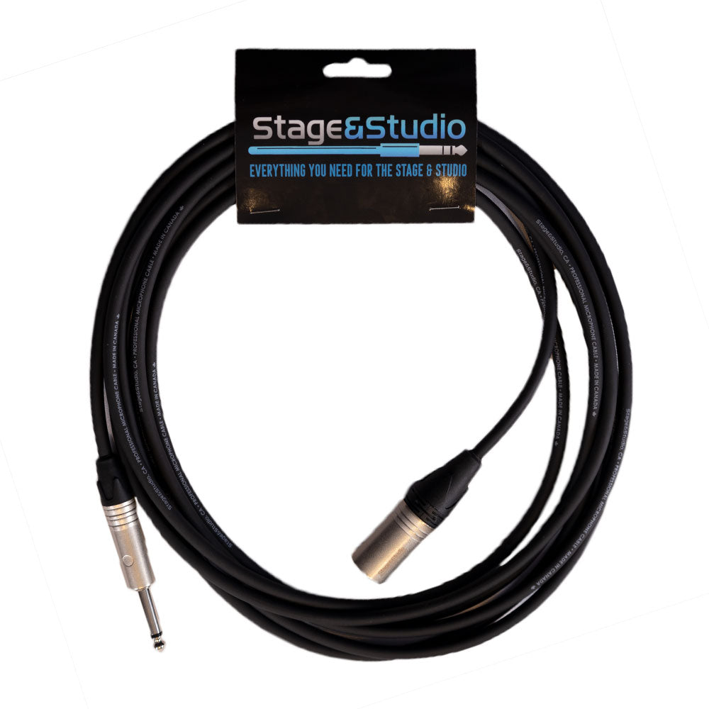 Stage & Studio TS Male to XLR Male Audio Patch Cable