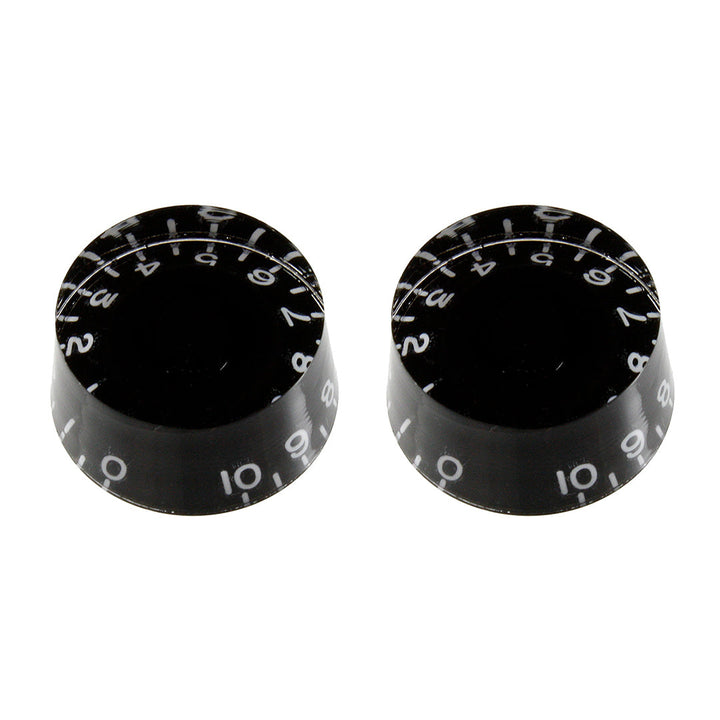 Allparts PK-0130 Set of 2 Vintage-style Speed Knobs Black