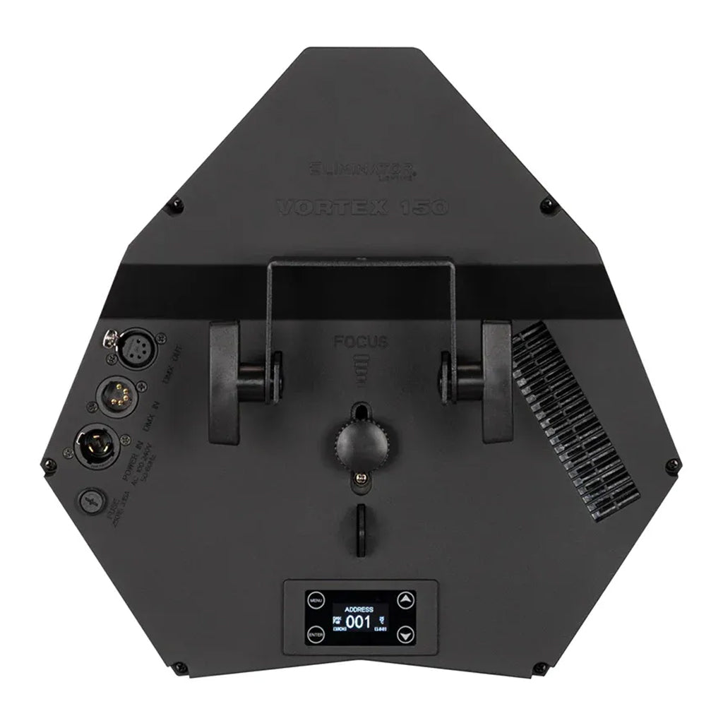 Eliminator Lighting Vortex 150 Barrel Mirrored Scanner with 150W White LED