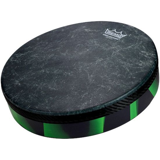 Remo HD-8610-41 Frame Drum,  Green And Clean, Skyndeep, 10" Diameter, 2" Depth