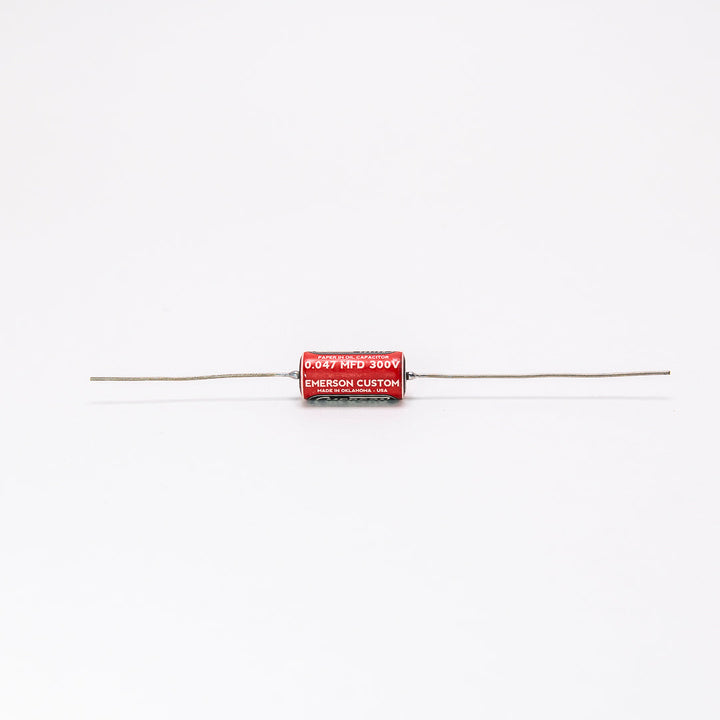 Allparts EP-4400-000  Emerson Custom Paper-in-Oil Capacitors - 0.047uf, Red & Cream