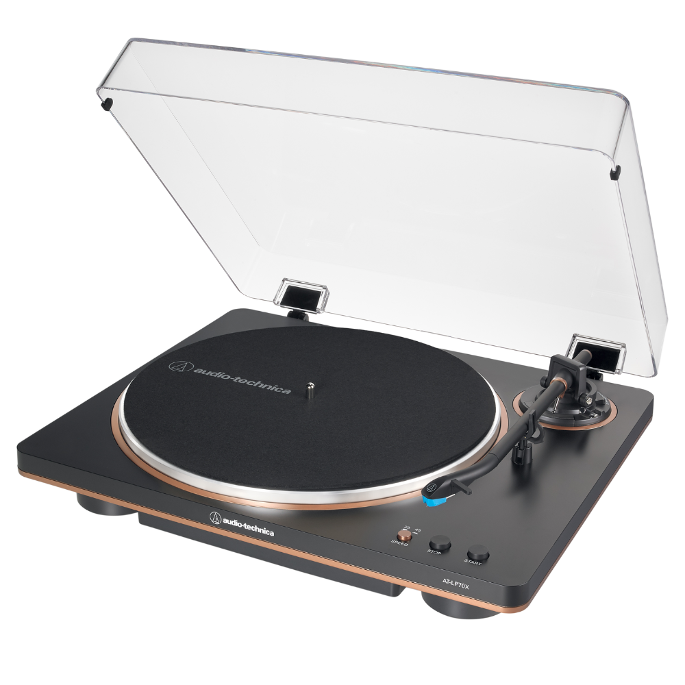 Audio-Technica AT-LP70X Belt-drive Turntable - Black/Bronze
