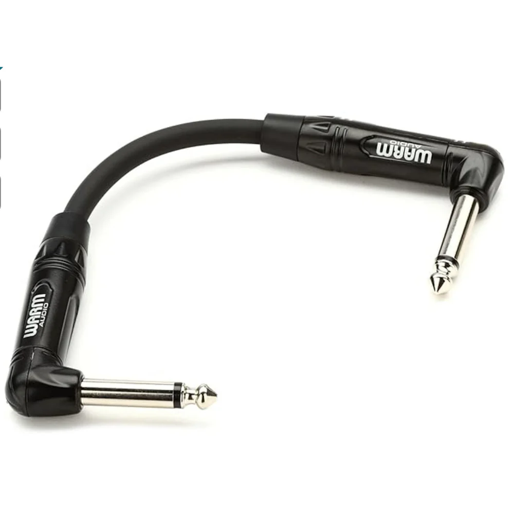 Warm Audio Pro-TS-2RT-6inch - Both Ends Rgt-Angle Instrument Cable 6 inch (0.2 meters)