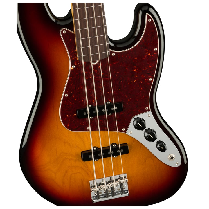Fender American Professional II Jazz Bass (3-Color Sunburst) Electric Bass Guitar
