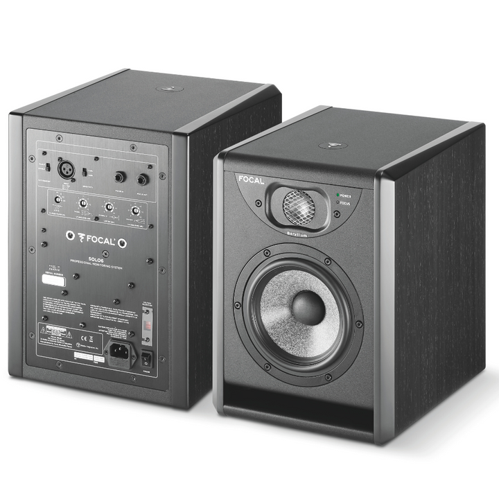Focal SOLO 6 2-way active monitor - Black / 6.5" W-Sandwich driver + 1" Beryllium tweeter + Focus Mode