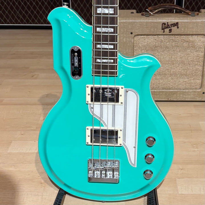 Eastwood - Airline Map Bass Long Scale - Rosewood - Seafoam Green (No Case Or Bag) - USED