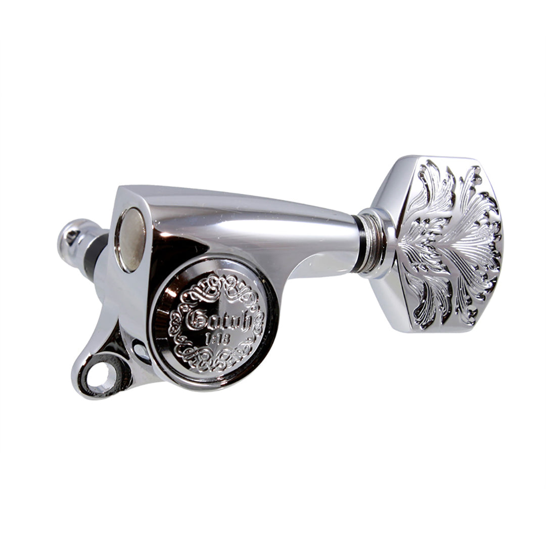 Allparts TK-7981 Gotoh SGS510Z-A70LX 6-in-line Engraved Keys Chrome