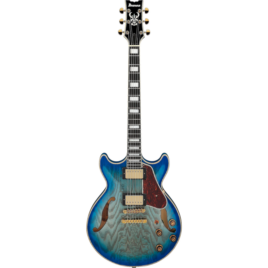 Ibanez AM93QAJBB AM Artcore Expressionist Semi-Hollow Electric Guitar (Jet Blue Burst)