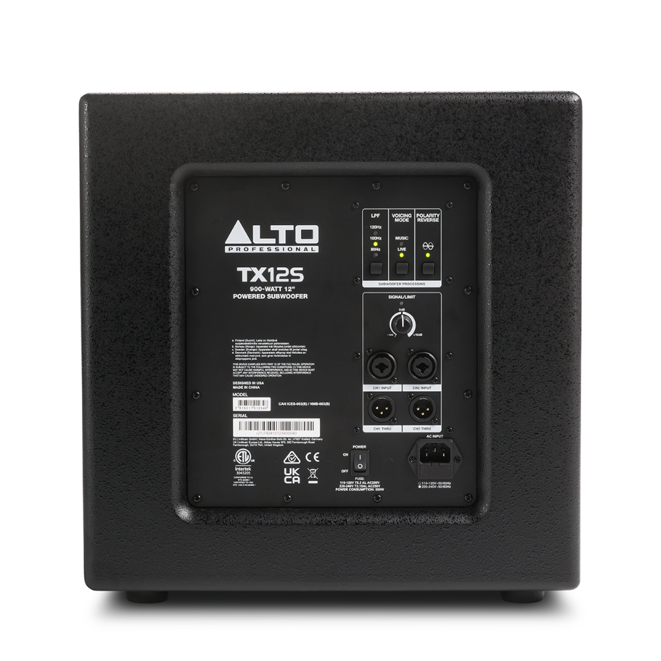 Alto Professional TX12SXUS 900-Watt 12-Inch Powered Subwoofer With DSP