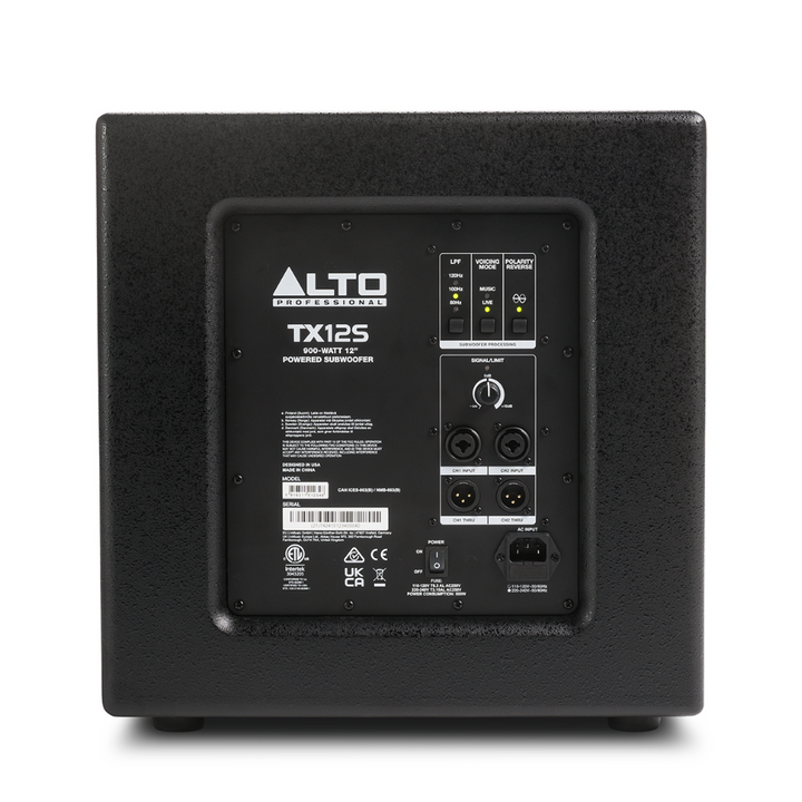 Alto Professional TX12SXUS 900-Watt 12-Inch Powered Subwoofer With DSP