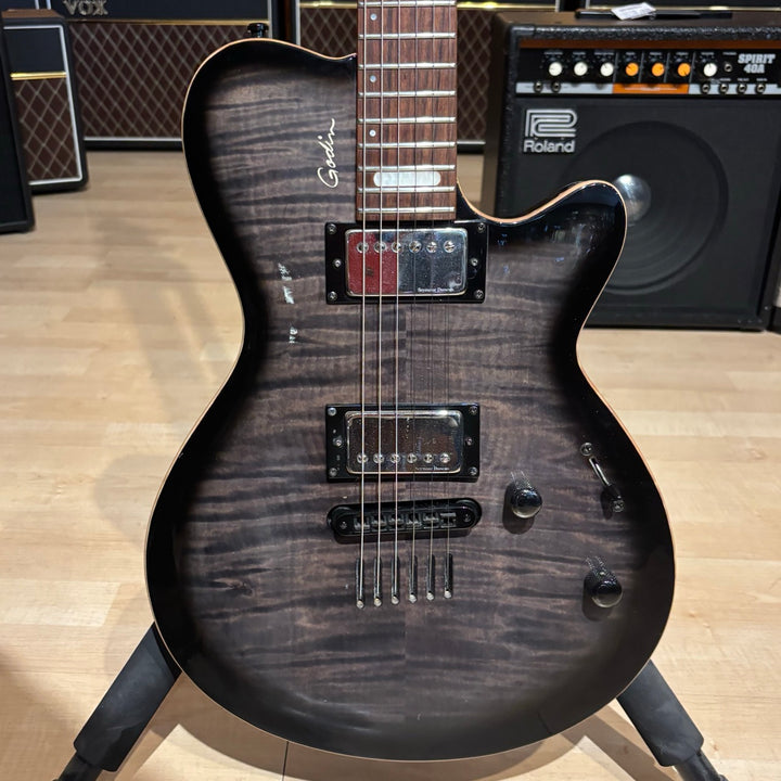 Godin - LG Signature FM-Trans Black Seymour Duncan Loaded w/Godin Gig Bag (2003) - USED