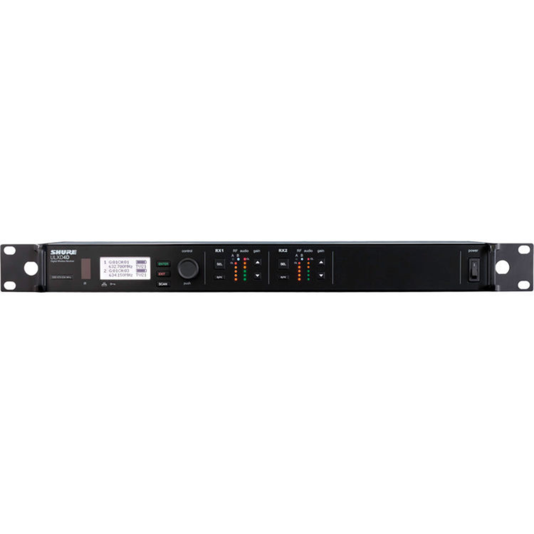 Shure ULXD4D Dual-Channel Digital Wireless Receiver (G57: 470 to 608 MHz)