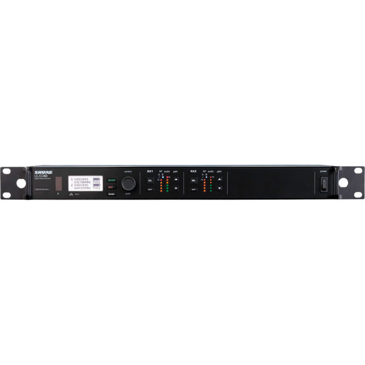 Shure ULXD4D Dual-Channel Digital Wireless Receiver (G57: 470 to 608 MHz)