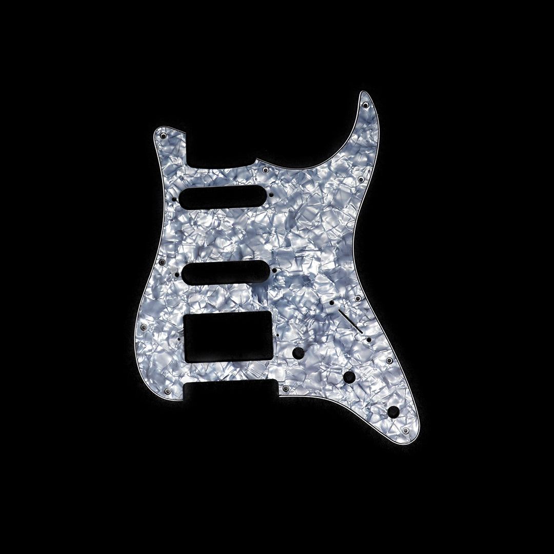 Allparts PG-0995 1HB 2SC 11-hole Pickguard for Stratocaster® Black Pearloid .100