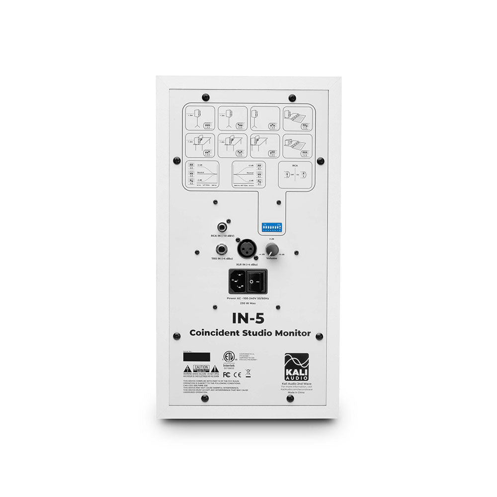 Kali Audio INDEPENDENCE Coincident 5" 3-way 160w Powered Studio Monitor White (each)