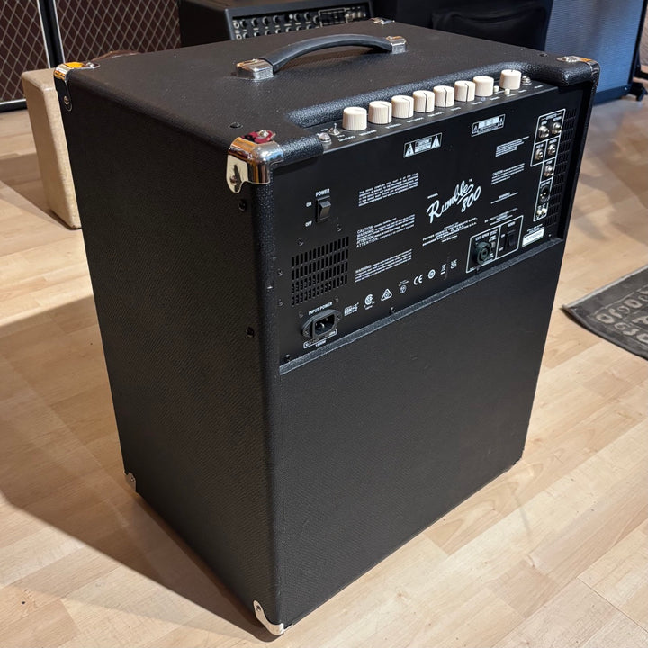 Fender - Rumble 800 Black & Silver 800 Watt 2x10" Bass Combo Amplifier w/ Footswitch - USED