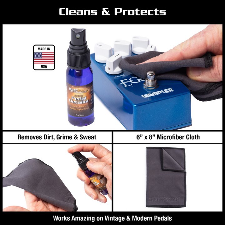 MusicNomad MN286 Pedal Care Kit for Guitar & Bass – 12 pc/Kit