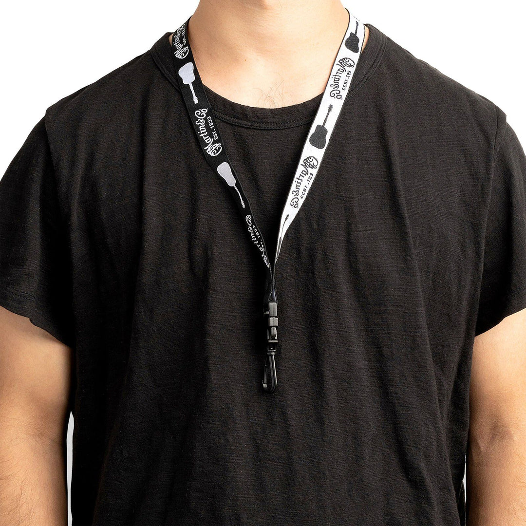 Martin 18N0354 Black/White – Martin Gear Lanyard with Plastic Clip, Size 0.75 x 36
