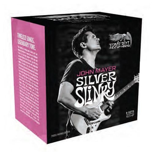 Ernie Ball John Mayer Signature Silver Slinky Guitar Strings - 6-Pack