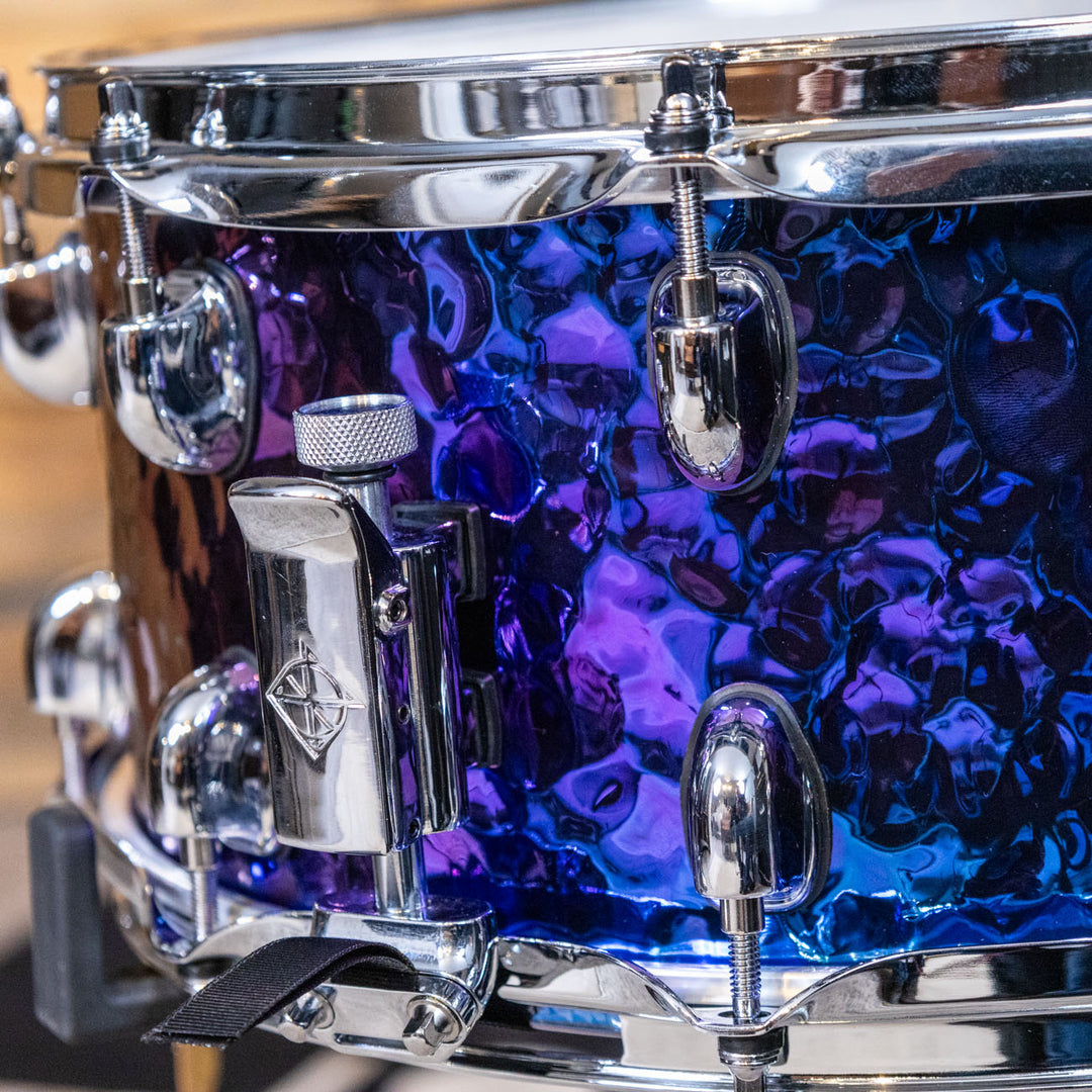 Dixon PDSCST654PTS Cornerstone 6.5 x 14 Hammered Steel Snare - Purple