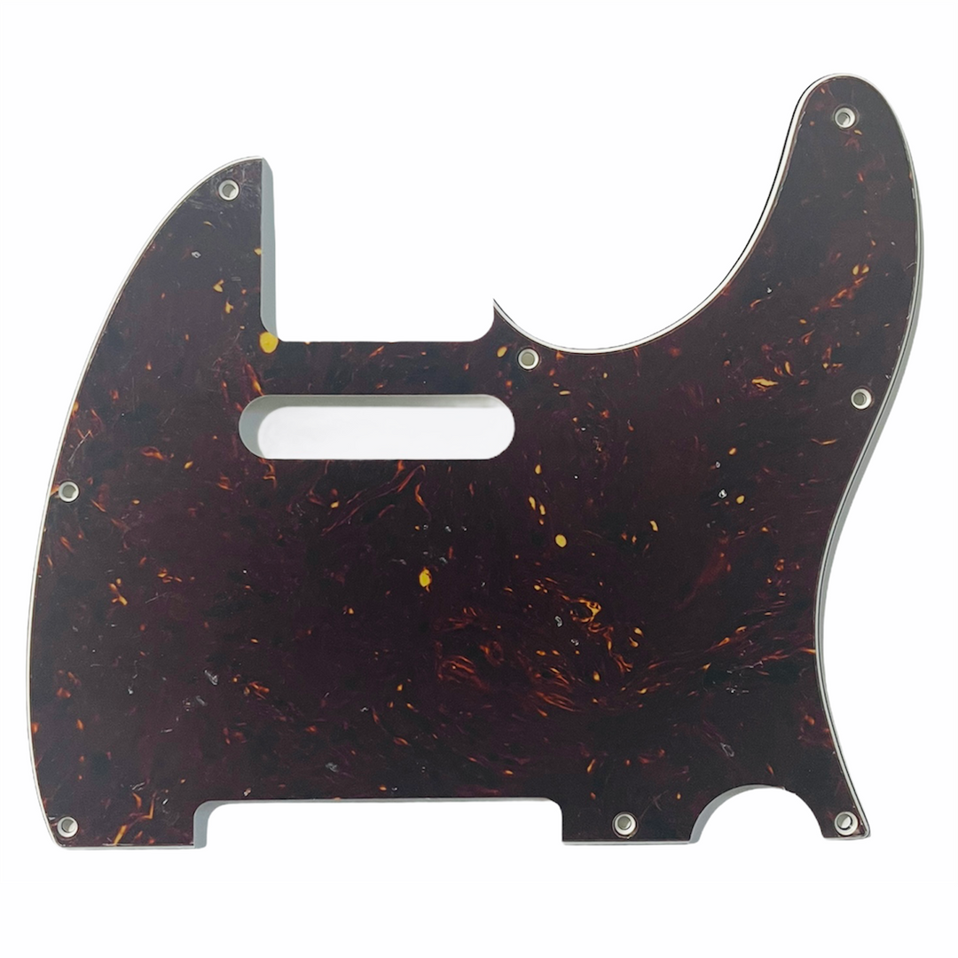 Allparts PG-0562 8-hole Pickguard for Telecaster® Nitrocellulose Tortoise 4-ply
