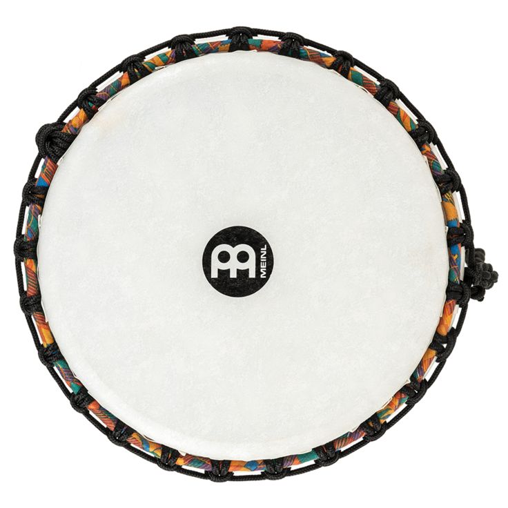 Meinl Percussion 10" Rope Tuned Travel Series Djembe Synthetic Head (Patented) Kenyan Quilt