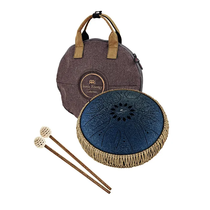 Meinl Sonic Energy Medium Octave Steel Tongue Drum, F# Minor, Dark Green
